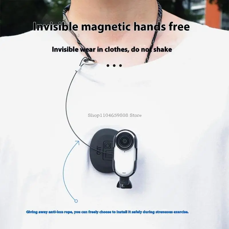 Support caméra magnétique 8 aimants aimants support anti-étage pour l'action 5pro