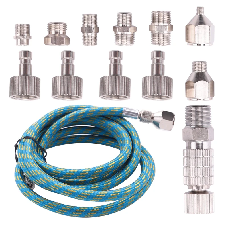 

Airbrush Adapter Set, Quick Release Airbrush Adapter Kit, Nylon Braided Air Hose, For Air Compressor And Airbrush Hose