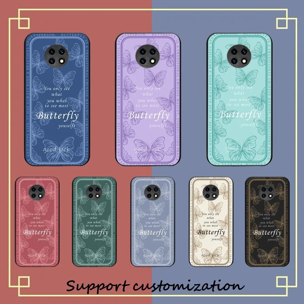 Colorful Butterfly Phone Case For Redmi Note 4 X 5 A 6 7 8 T 9 9S 10 11 11S 11Epro Poco M3 pro