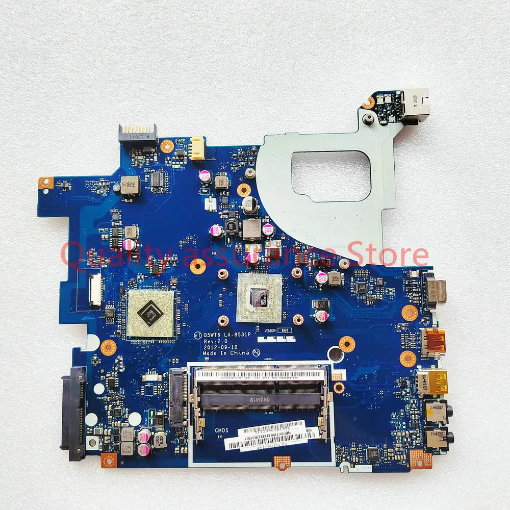 LA-8531P Pour Acer Packard Bell E1-521 TE11BZ NBY1G11001 Q5WT6 LA-8531P Ordinateur Portable Carte Mère E1-521 NBC0Y11001 NB.C0Y11.001