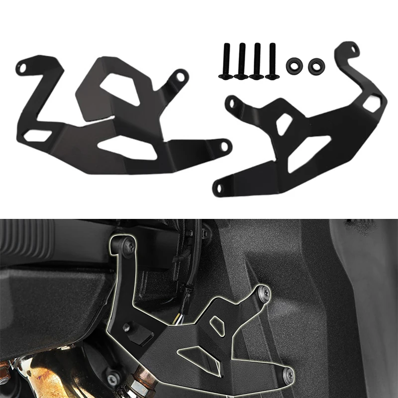Protetor de sensor de motocicleta r1300gs, para bmw r 1300 gs r1300 adv 2023 2024, tampa lateral do motor, sonda lambda, grelha de proteção