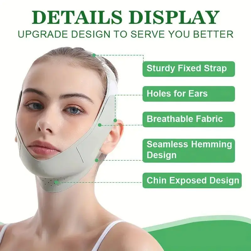 Reusable Face Slimming Bandage V Line Face Shaper Women Chin Cheek Lift Up Belt Facial Massage Strap Face Skin Care Beauty Tools