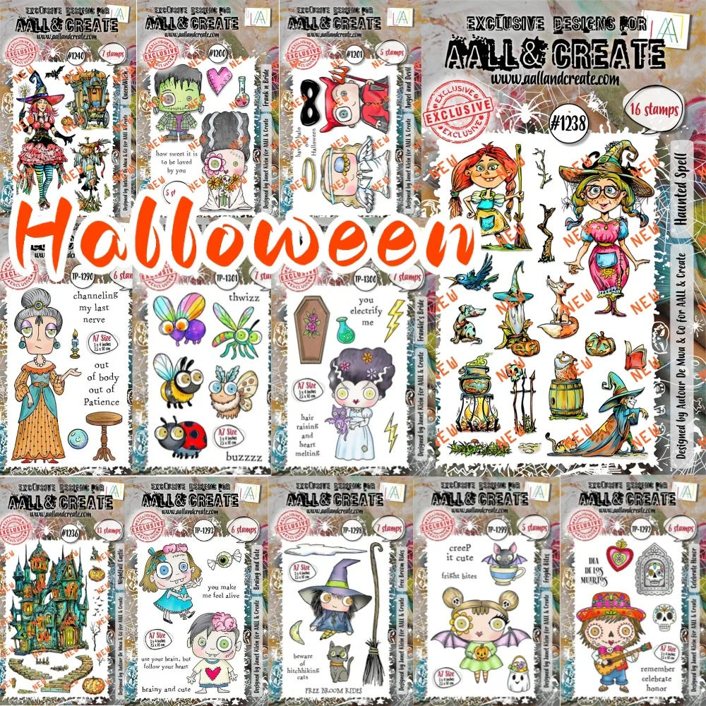 

Halloween Witch and Pumpkin Clear Stamp Seal for DIY Die Scrapbooking photo album Card Making Decoration Supplies for 2025