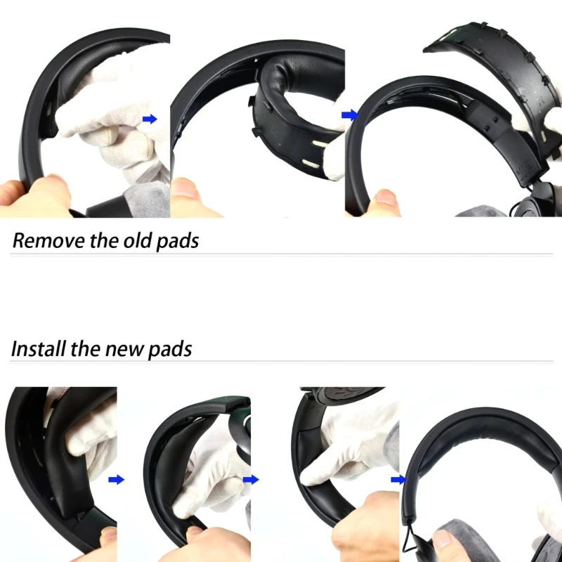 Coussins bandeau souples pour casque DT700, couvre-bandeau à confort amélioré