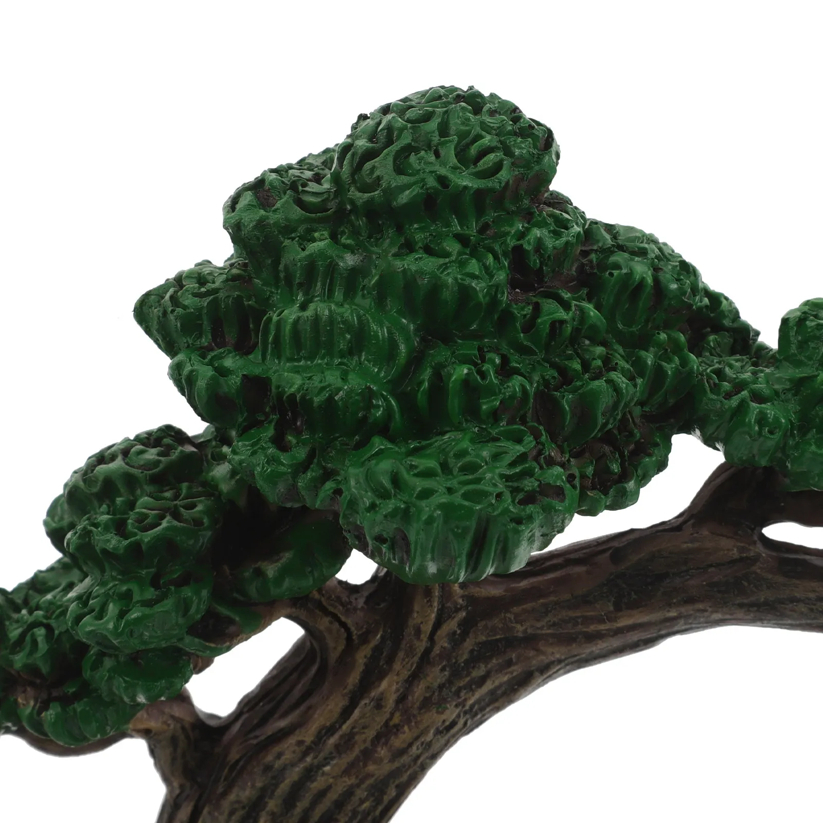 Artificial Bonsai Tree Realistic Resin Mini Simulation Small Desktop Plant Fake Table Tree Decor Home Office Green Landscape