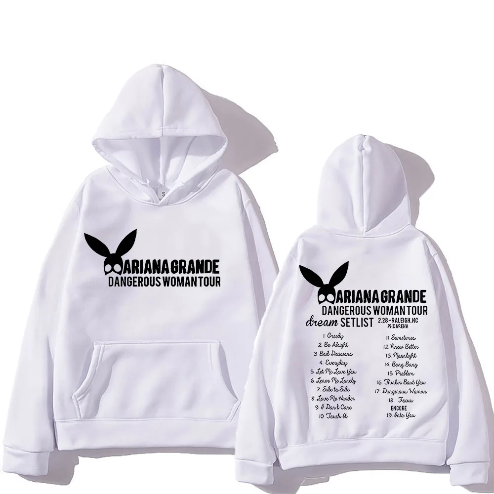 

Ariana Grande Hoodie for Autumn/Winter Gothic Comfortable Sweatshirts Long-sleeved Hip Hop Clothes Sudaderas Hooded Punk Hoody