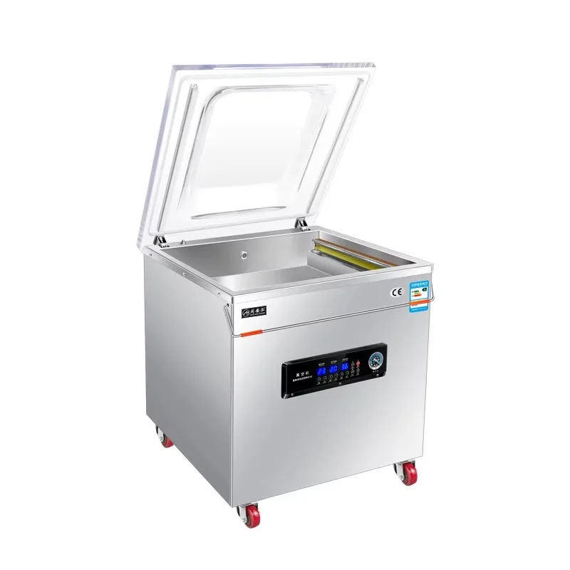Hot Selling Automatic Vacuum Packaging Machine Food Commodity Chemical Packing  Condition Paper Material Pouch 520mm Film