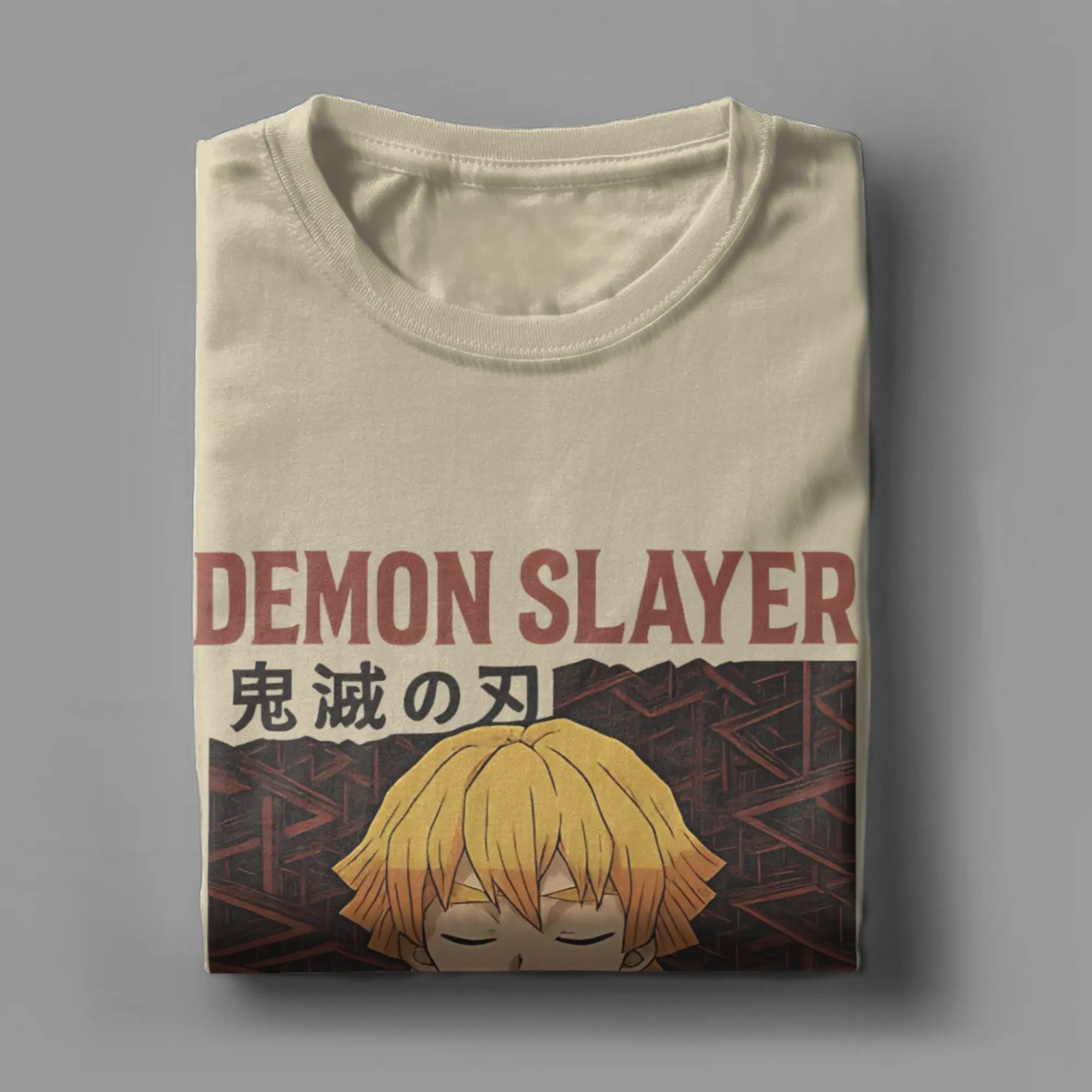 شيطان القاتل كيميتسو لا يابا إنفينيتي القلعة قوس تي شيرت القطن الخالص تي شيرت الجولة الرقبة زينيتسو تيز الملابس حجم كبير #4