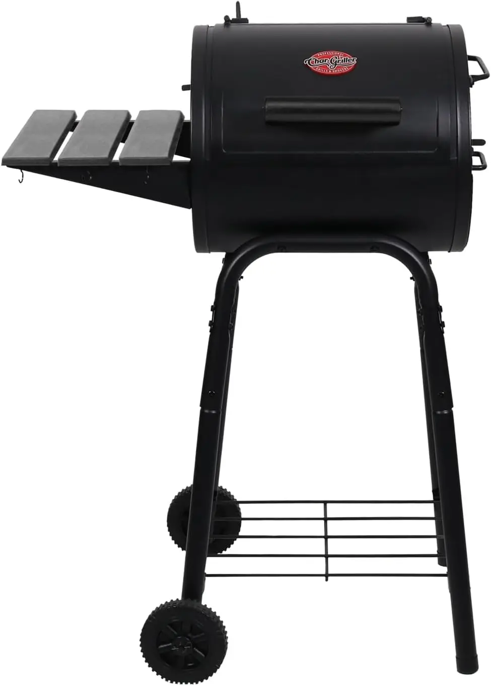 

Patio Pro Charcoal Grill and Smoker with Cast Iron Grates, Premium Metal Shelf and Damper Control, 250 Cooking Square Inches in