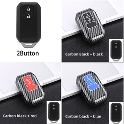 2/3/4Button Remote Carbon ABS Key Case for Suzuki Ertiga Vitara Wagon R Jimny SX4 SWIFT Splash 2015