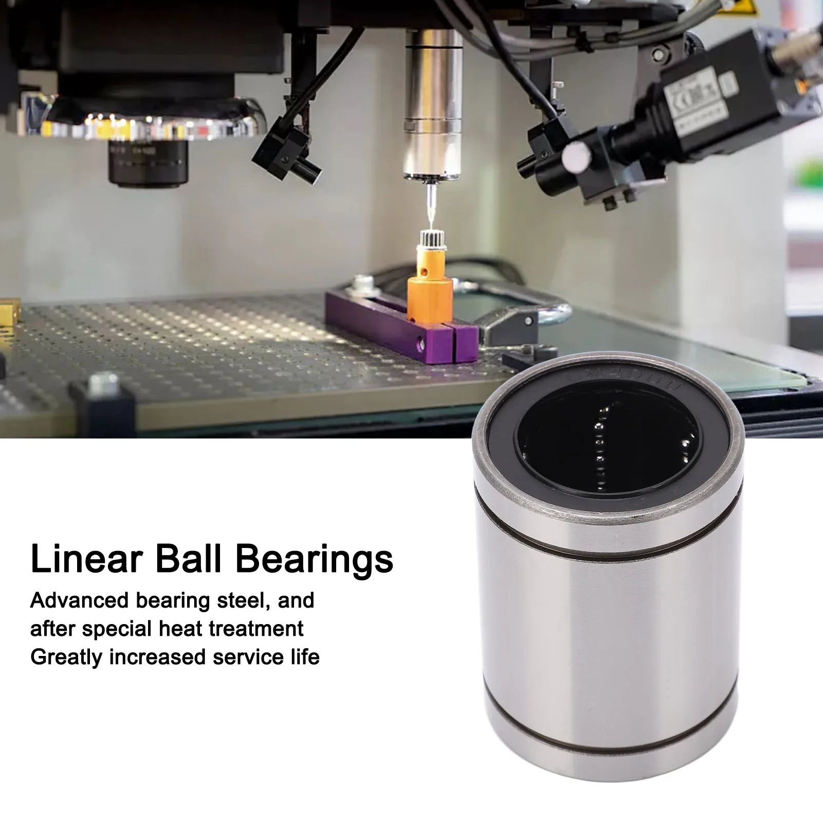 

Linear Bearings Long Life Span Exquisite Workmanship Low Noise Stable Cylinder Linear Roller Bearings for Engraving Machines