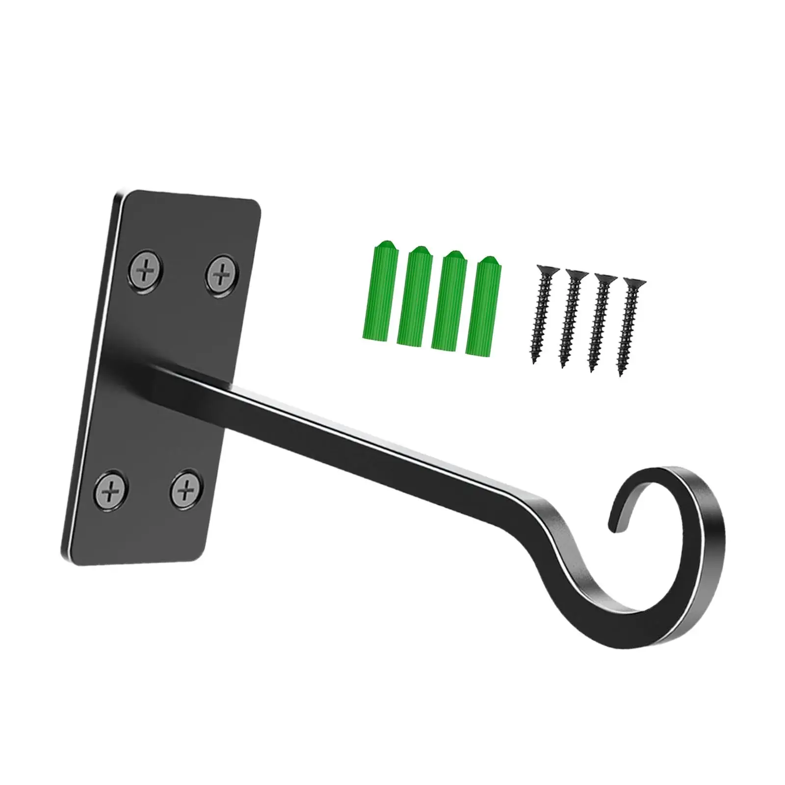 Outdoor Plant Hanger Hanging Plant Bracket Sturdy Heavy Duty Wall Hook for Bird Feeders Wind Chimes Yard Corridor Balcony