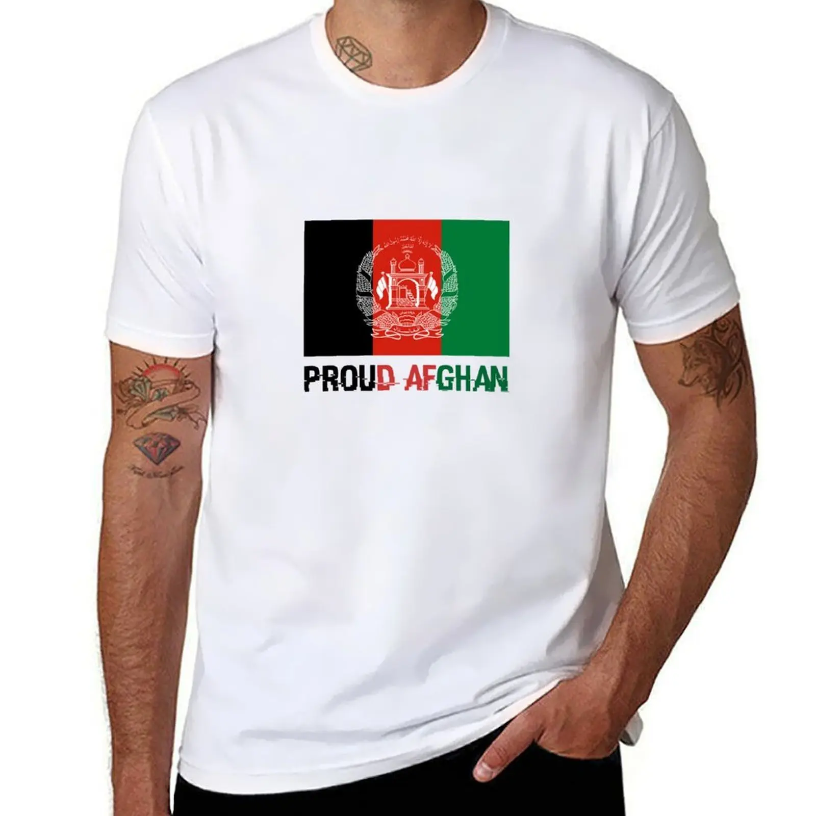 

Proud Afghan Afghanistan Flag T-Shirt man t shirts high quality luxury brand t shirt men 100% cotton luxury brand T-Shirt