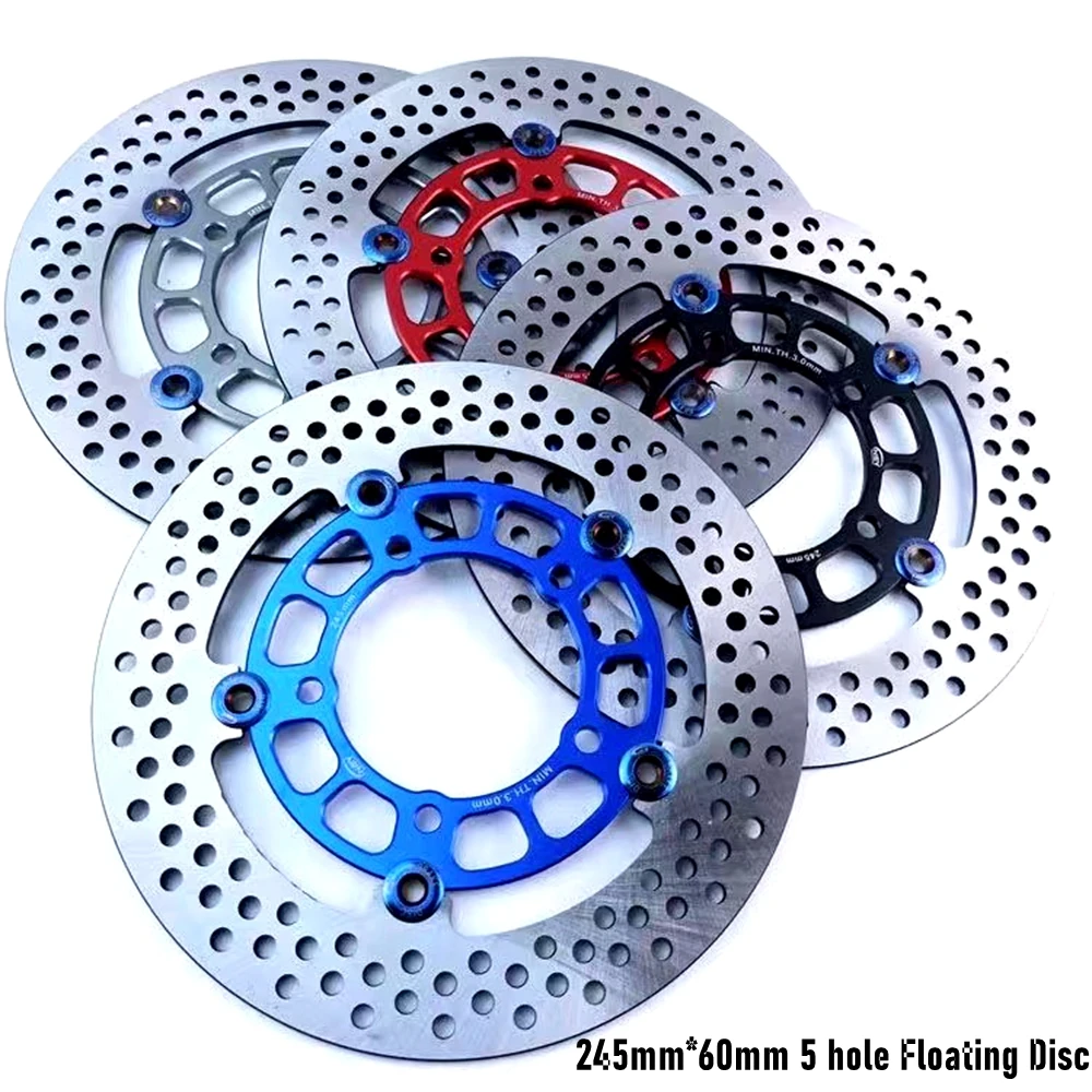 Universal Motorcycle E-scooter Modify CNC Brake Disc 5 Hole 245mm*60mm Floating Disc For Yamaha Aerox CygnusX BWS Nitro RSZ Niu