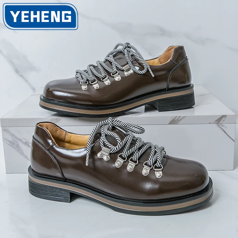 

Замшевые высококачественные дизайнерские дышащие туфли дерби для мужчин, удобные легкие кроссовки для пригородных поездок, уличная мотоциклетная обувь