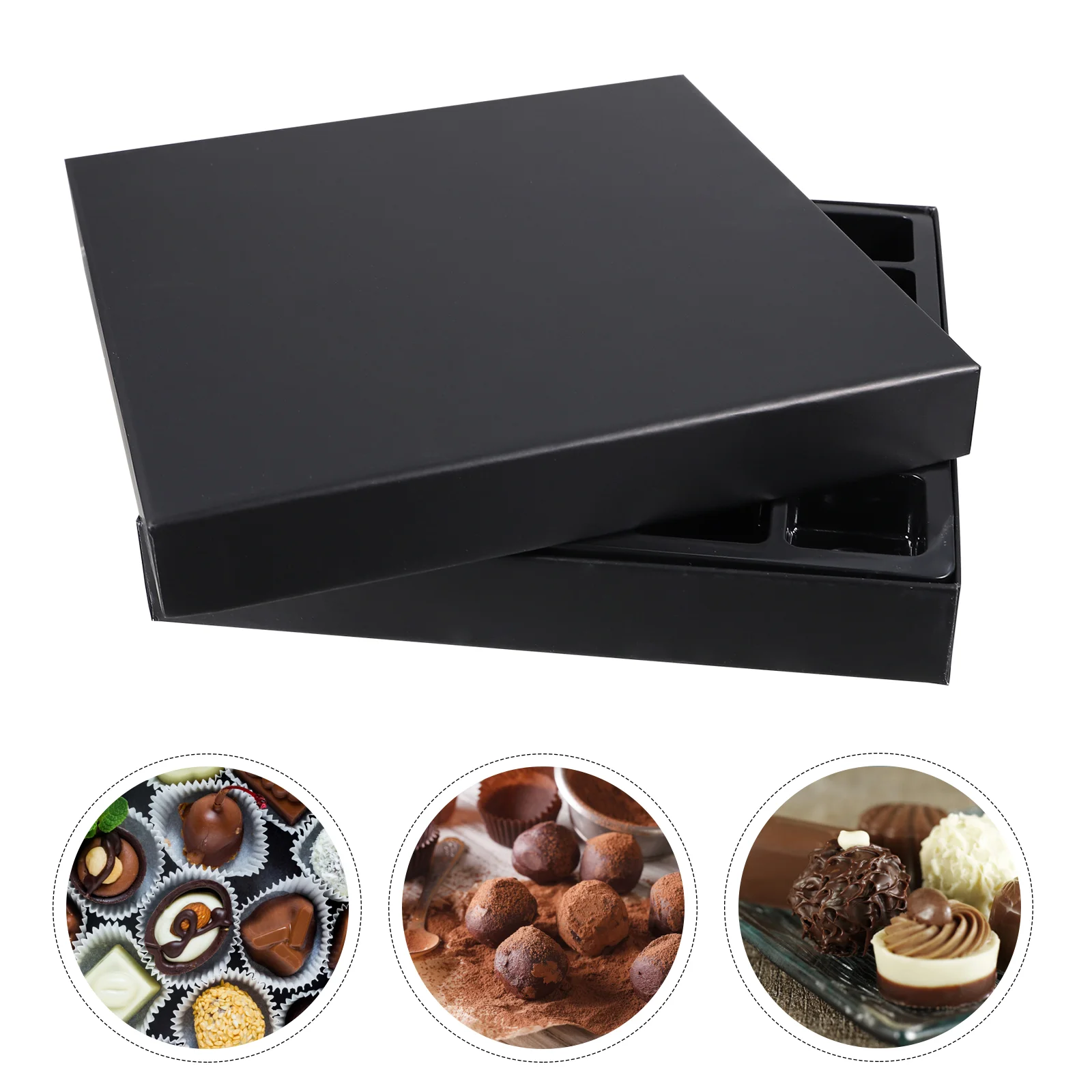 

Candy Containers Packing Box Gift Boxes Chocolate with Interior Holder Bread Paper