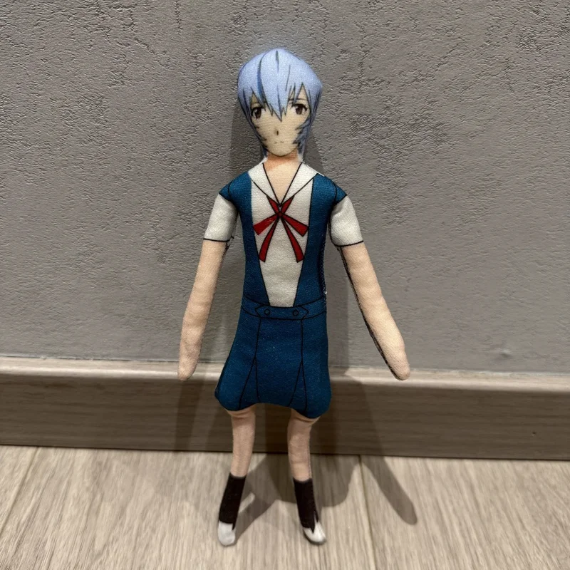 28CM Evangelions Ayanami Rei Knuffel Cartoon Action Figure Cosplay Gevulde Poppen Flexibele Ijzerdraad Abstract Model Fans Gift