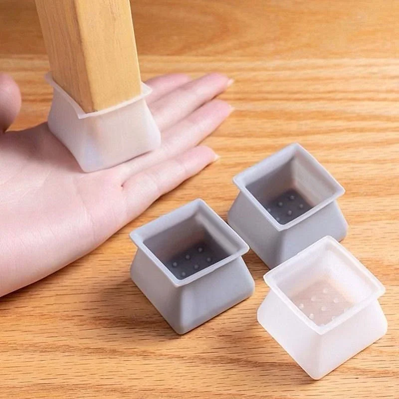 8pcs Silicon Tables Feet cover chair leg end caps stoelpoot beschermers non-slip furniture pads Wood floor protector home decor