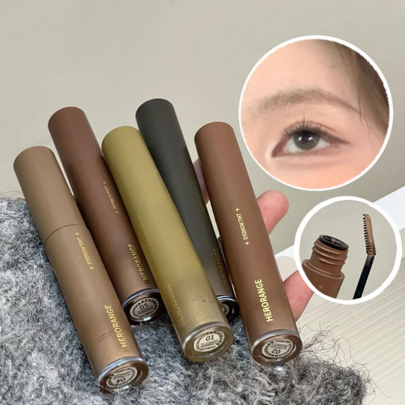 Natural Eyebrow Enhancer Dye Gel Tint Waterproof Lasting Quick Dry Dyeing Brow Tattoo Tinted Cream Brow Mascara Makeup Cosmetic