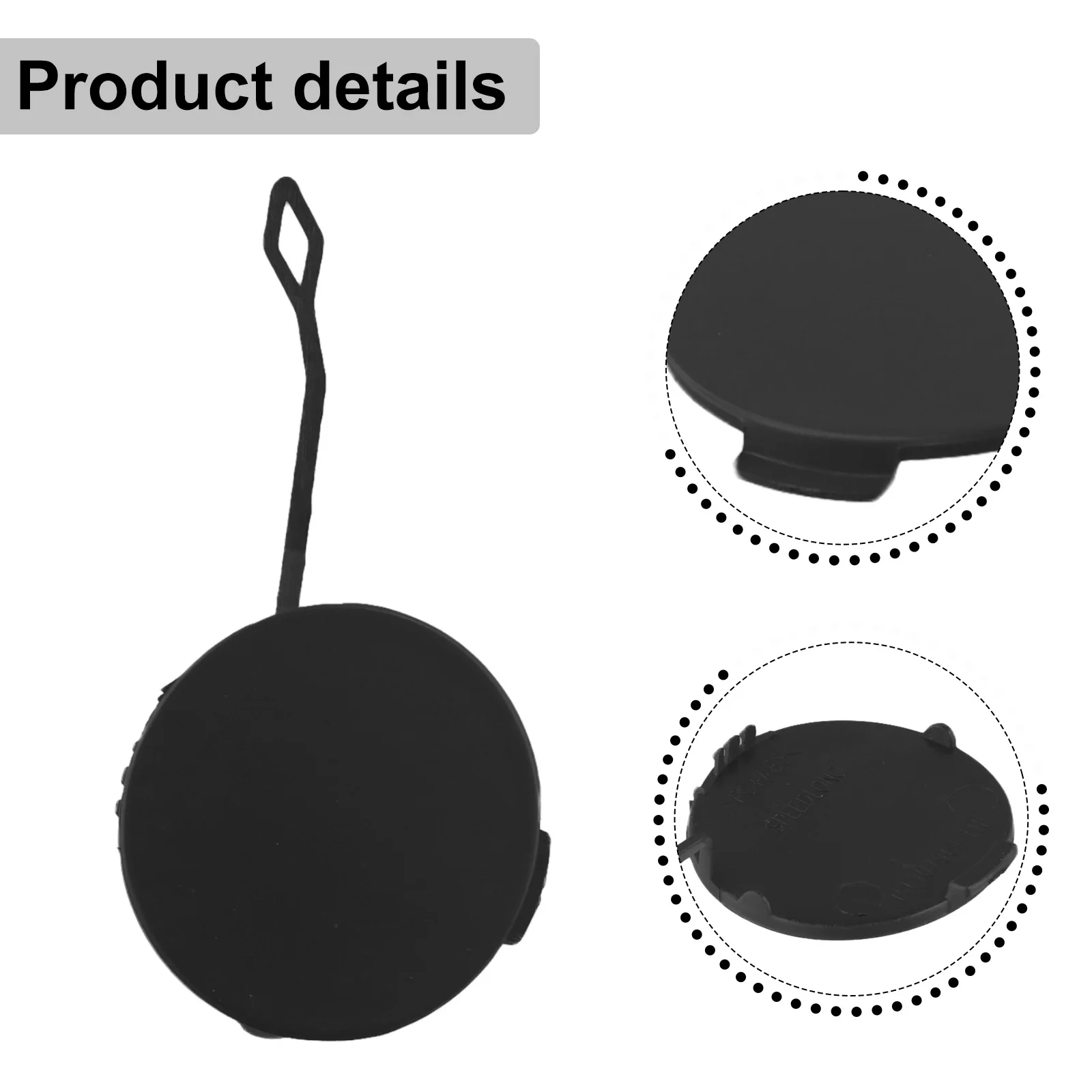 Bumper Towing Hook Left Front Bumper Cover Easy To Install High-quality Plastic New And Unused Secure Connection