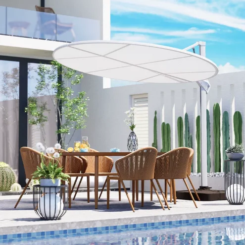 Customized Factory Direct Outdoor Patio Umbrella Pool Garden Backyard Terrace Beach Parasol Waterproof UV Protection Canopy