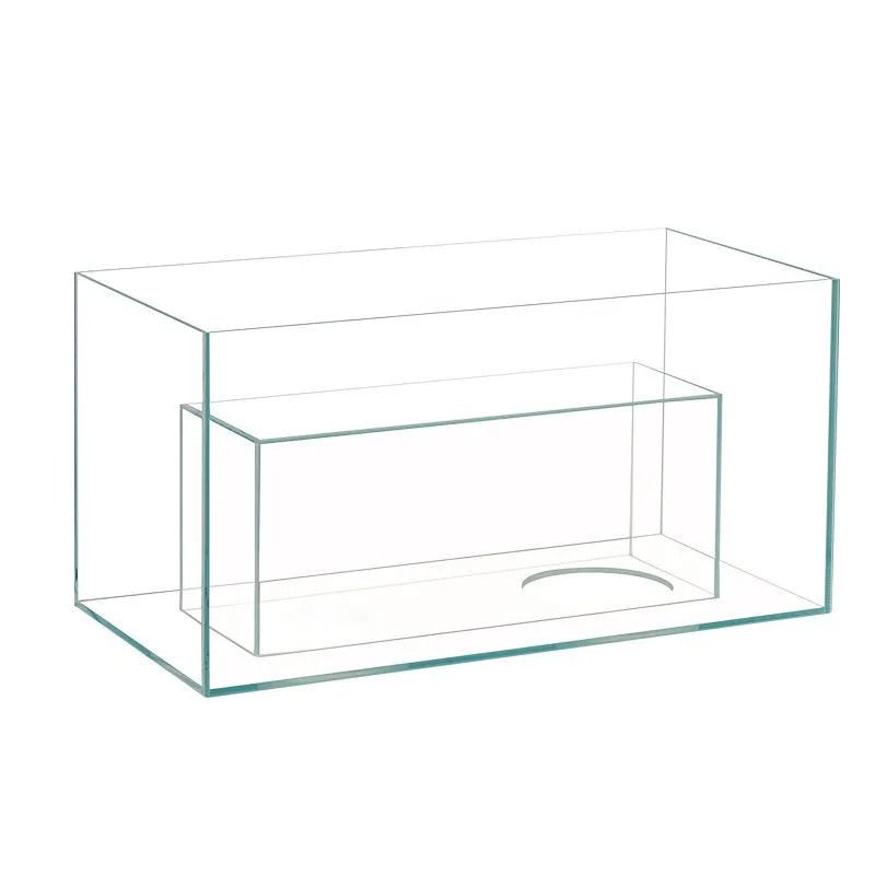 Cat nest fish tank integrated small household tunnel cat ultra-white ornamental fish tank can be drilled and lying down