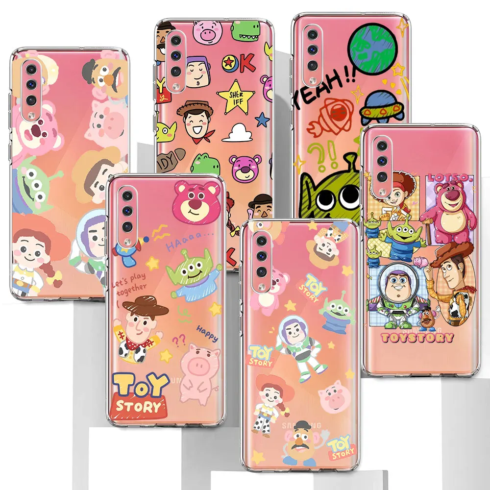 Disney Cartoon Toy Story Case for Samsung Galaxy A04s A10 A20s A7 A01 A02s A03s A20e A30s A40 A6 A70 A70s TPU Soft Phone Cover