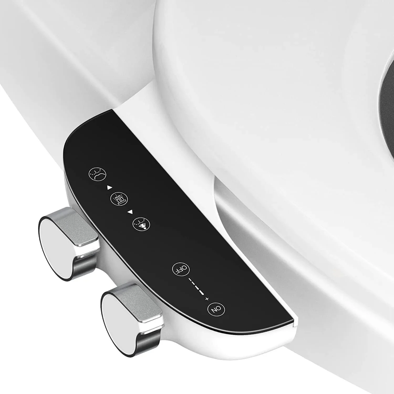 Ultra Slim Bidet Attachment for Toilet Seat- Dual Nozzle Adjustable Water Pressure Non-Electric Bathroom Accessories Household