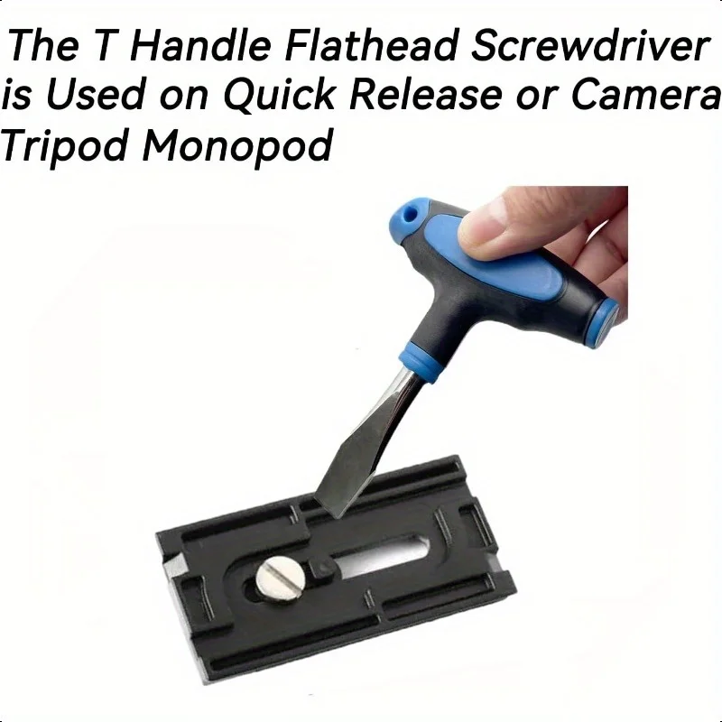 Obeng Flathead Gagang T Ringkas dengan Bilah 10mm.