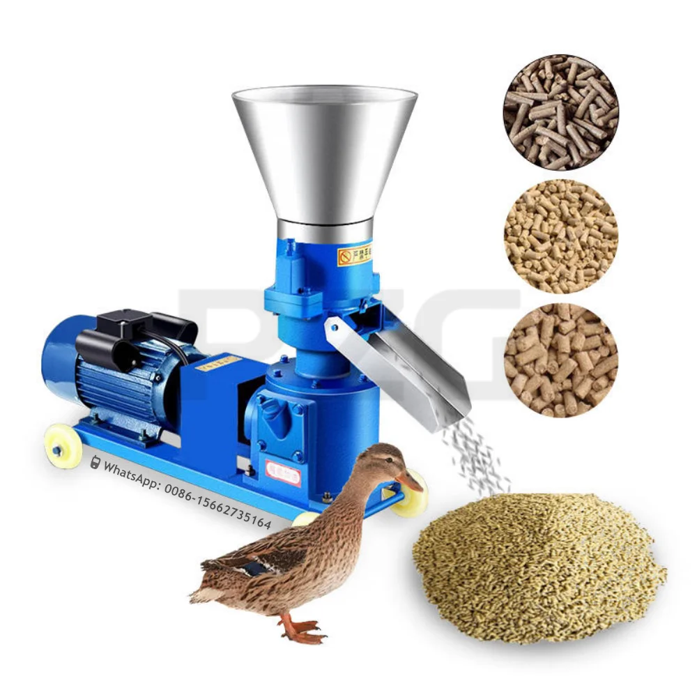 Small Feed Granulator For Farms 110V/220V/380V Fish Feed Pellitizer Machine Animal Rabbit Chicken Duck Feed Pellet Mill Machine