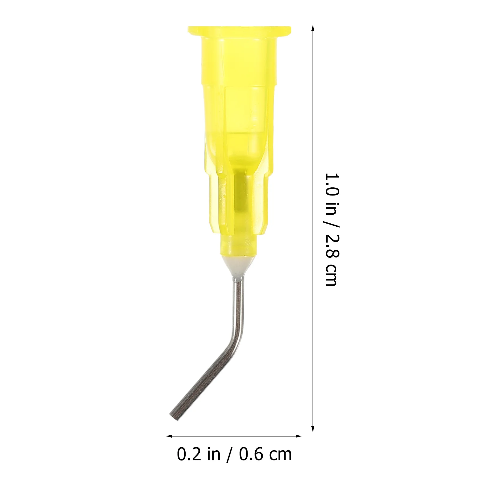 100 Stück Einweg-Zahnaradeln mit gebogener Spitze für Mundchirurgie, Haustierfütterung, Tierpflege, leicht, nicht steril, vorgebogene Reinigung