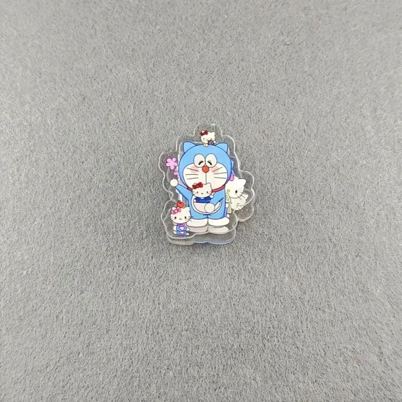 Папка с зажимом для переплета Doraemon, кавайная офисная папка, аксессуары для переплета, акриловый канцелярский зажим для школьных канцелярских принадлежностей