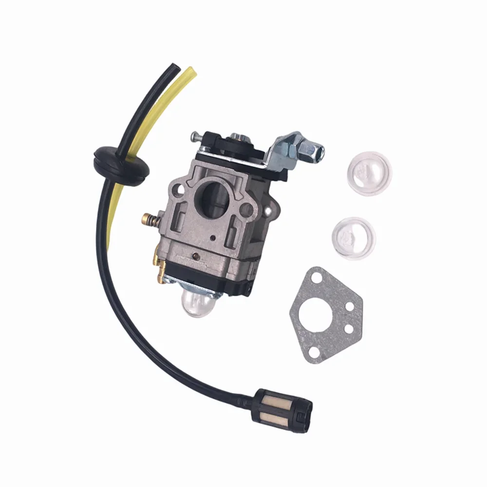 15mm Carburetor Kit For Brushcutter 43cc 49cc 52cc Brush Cutter with Seal Hose Spark Plug Petrol Filter Replacement Parts