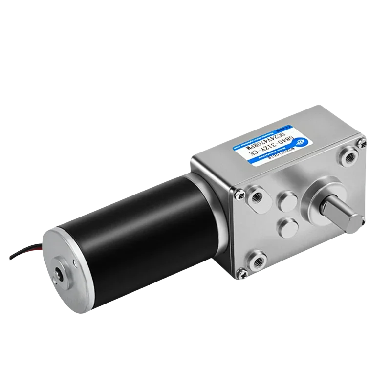5840 31ZY 12/24V Reduction Motor 7rpm-470rpm 70kg/cm Large Torque High Power Worm Gear DC Motor Rotating Table Door Self-lock