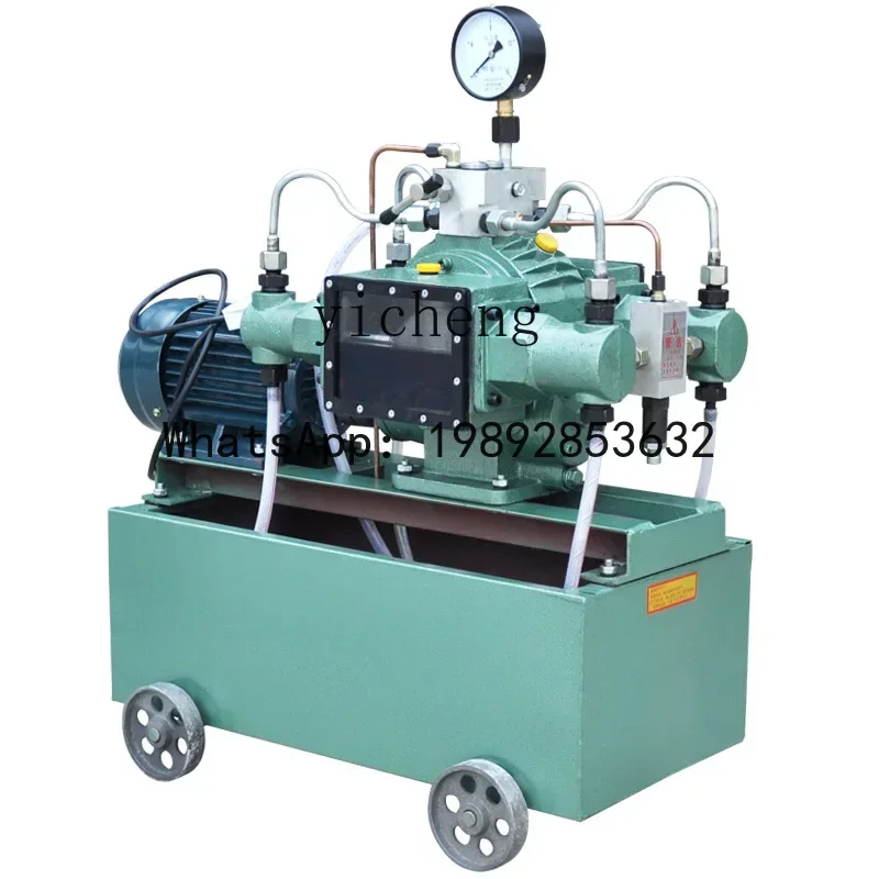 A1  four-cylinder electric pressure test pump pipe press machine high pressure water pipe pressure machine 10-25-63 MPA 100kg