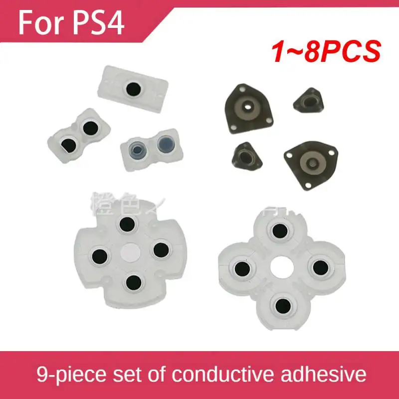 1~8PCS Conductive Rubber Pads ReplacementSet Silicone Keypad Repair Kit for PS3 Controller Soft Rubber Button