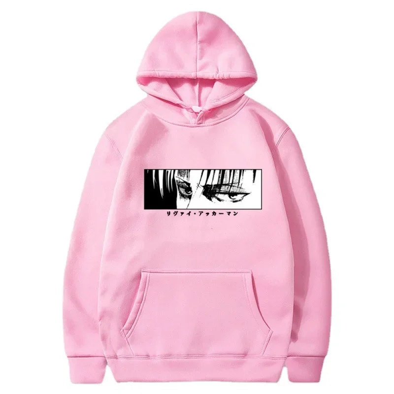 سترة بغطاء للرأس رجالية عالية الجودة لرقص شارع هاراجوكو من المانجا اليابانية "الهجوم على العمالقة" المطبوعة #4