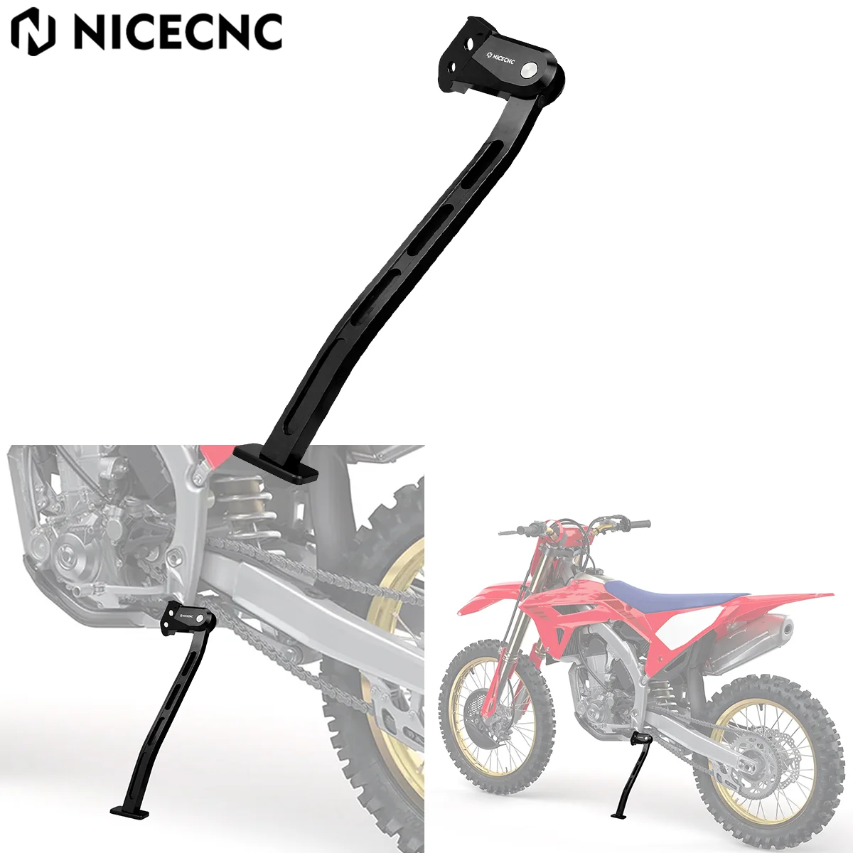 For Honda CRF450RWE 2019-2020 CRF450R CRF250R 2013-2018 CRF 250R 450R NICECNC Motorcycle Aluminum Kickstand Durable Side Stand