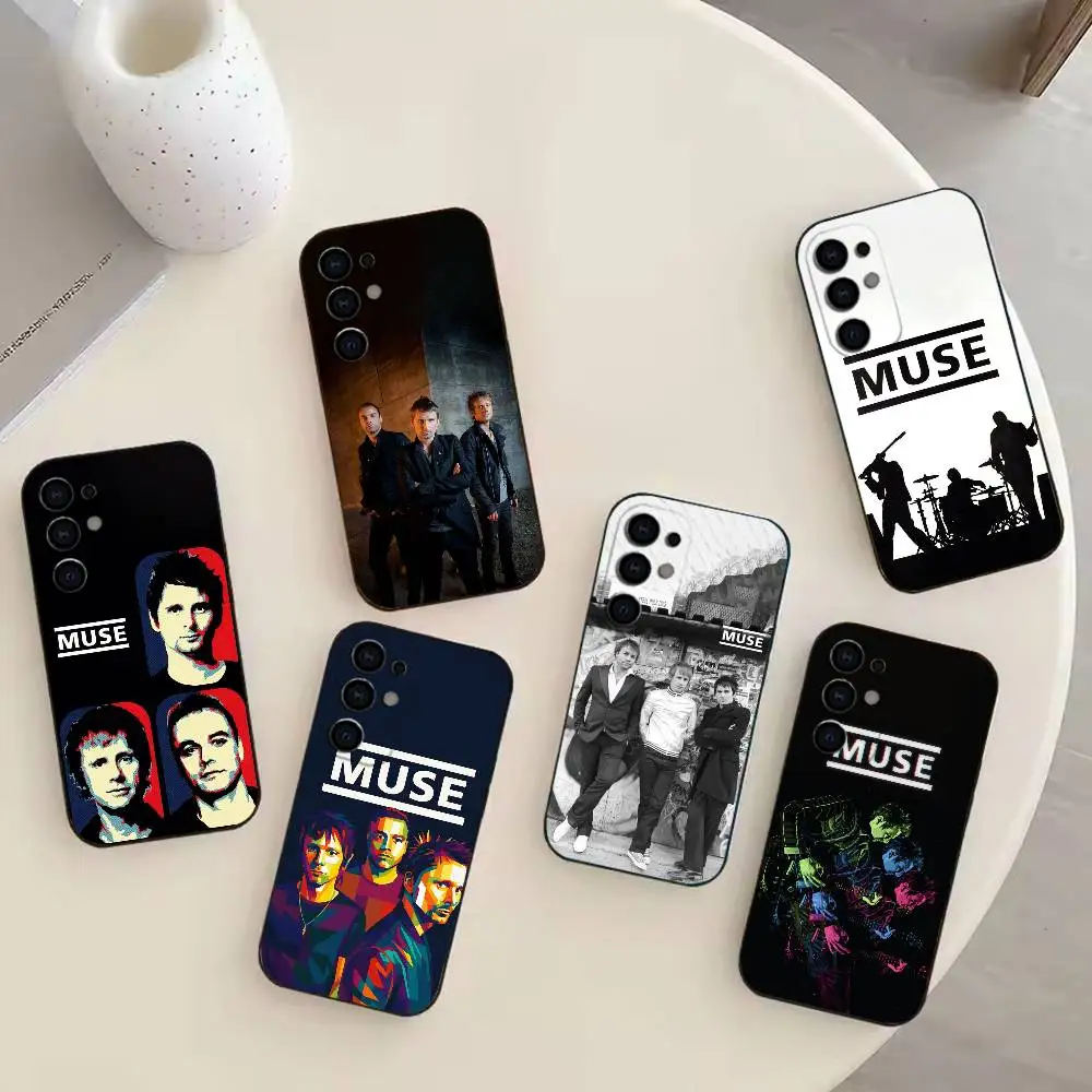 

Muse band Phone Case For Samsung S25,S24,S21,S22,S23,S30,Ultra,S20,Plus,Fe,Lite Black Shell