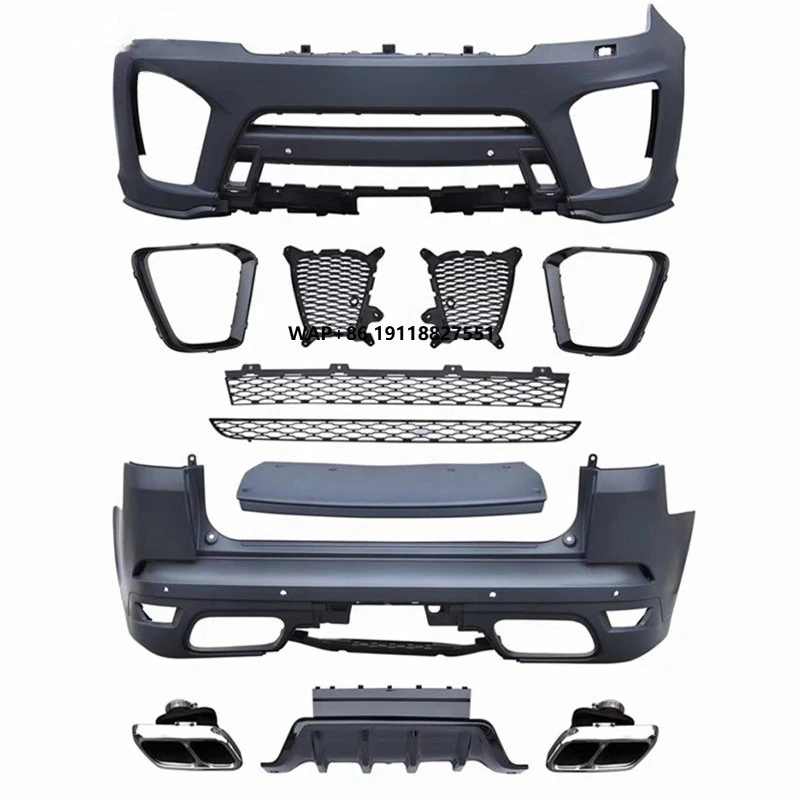 

ROVCE High Quality Car Body Kit Parts Front Rear Bumper Grille Tail Throat for SPORT SVR L494 2018-2021