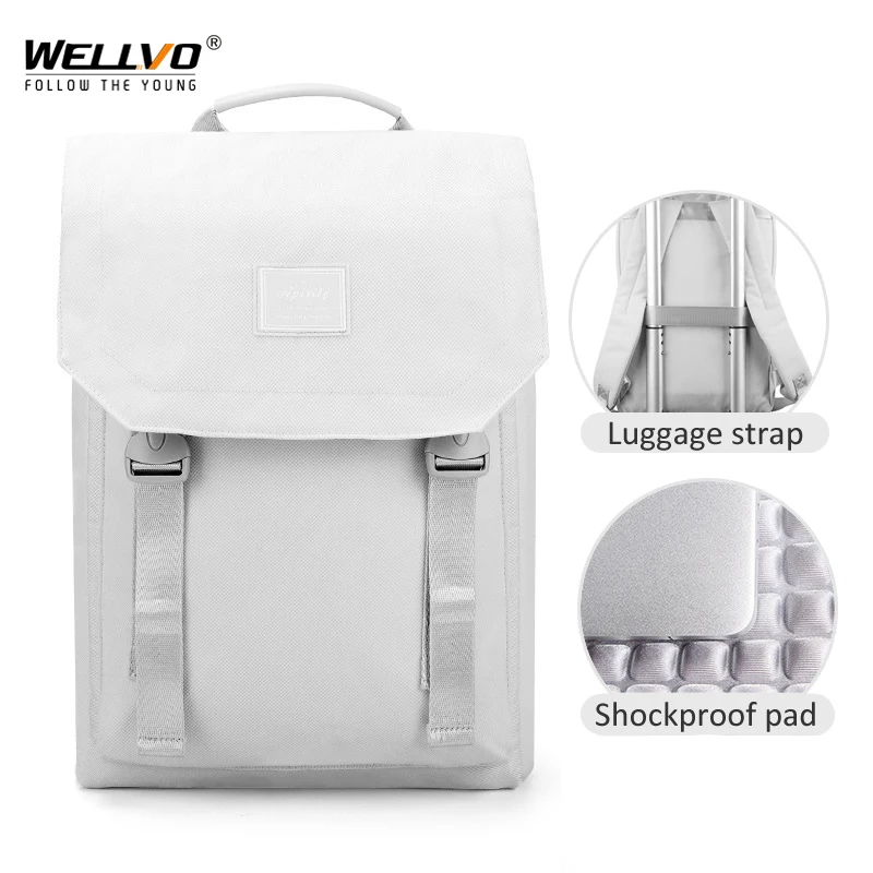 Women 14 Inch Laptop Backpack Students Travel School Bag Girls Casual Ultralight Portable Rucksack Waterproof Day Pack XA436C