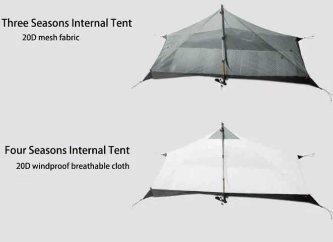 3FUL GEAR LanShan 1 Fessional アウトドア キャンプ 登山テント 1 人用 防水 3 シーズン 2 人用テント