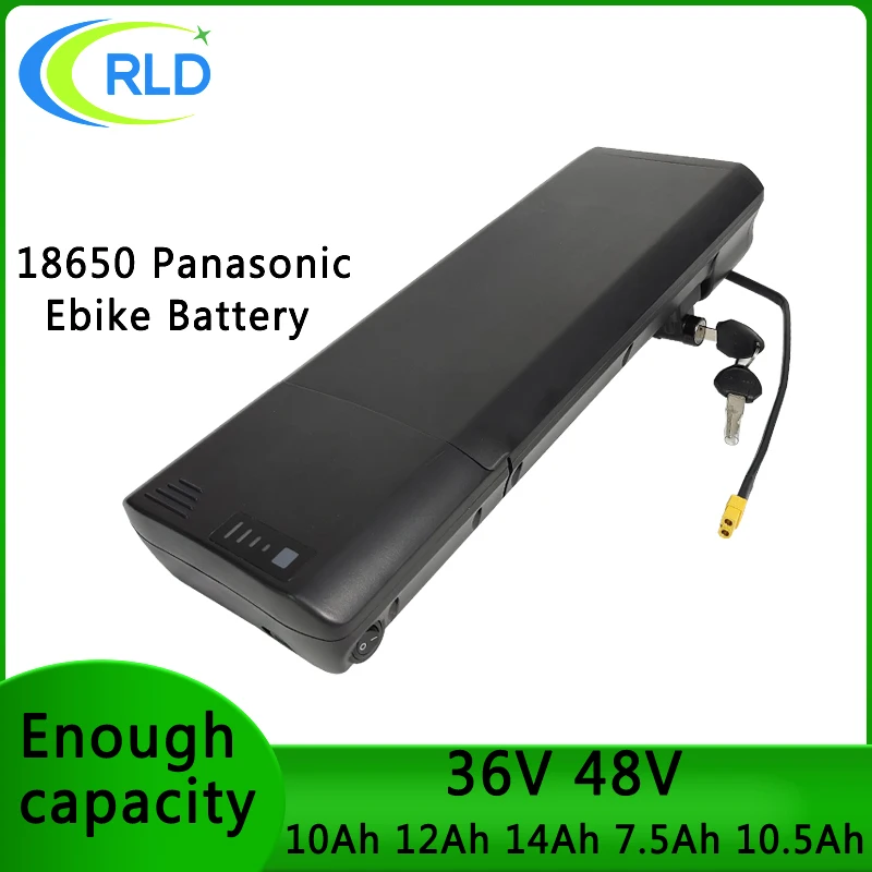 36V 48V Folding Bicycle Lithium Battery Pack 10Ah 12Ah 14Ah Electric Bicycle KANGAROO RK4-4C RK3-3C For 250w 350w 500w Motor