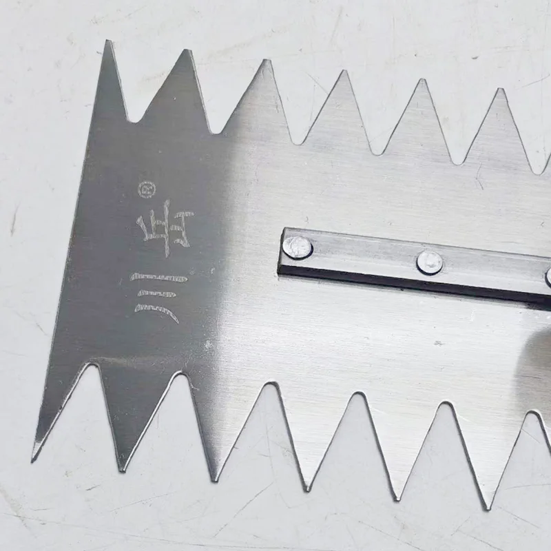 Espátula de acero al carbono con mango de madera, espátula afilada de dos lados, 20mm x 25mm, 300mm, herramientas para raspar hormigón