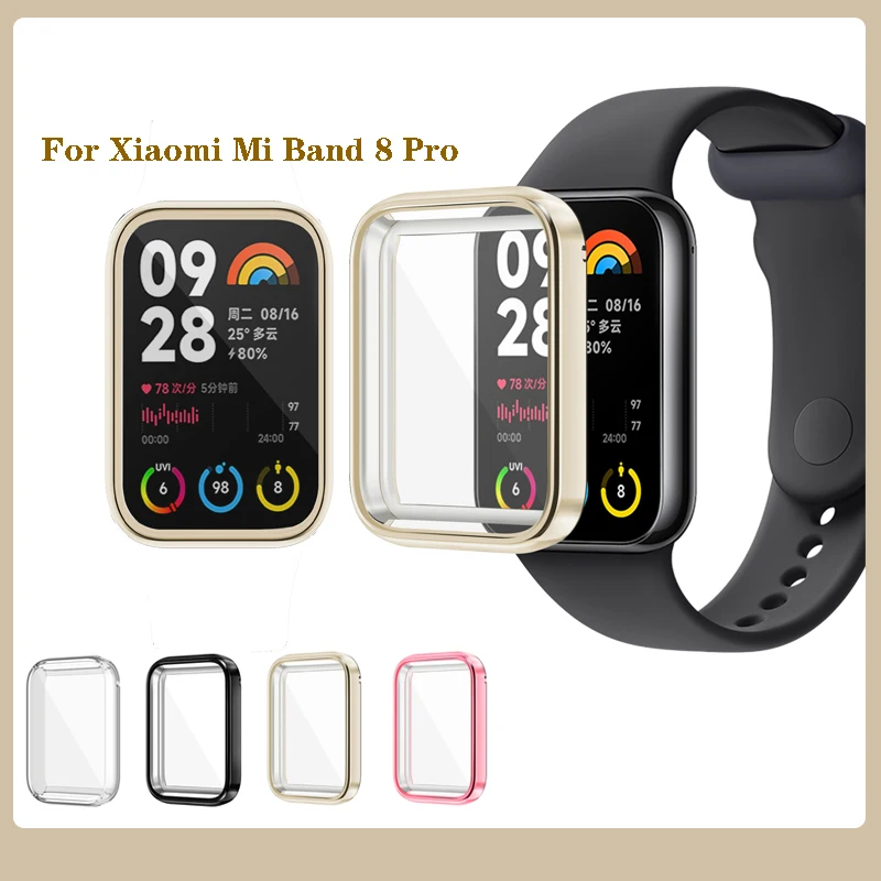 

Мягкий защитный чехол из ТПУ с гальваническим покрытием для Xiaomi Mi Band 8 Pro Mi Band 8 Pro