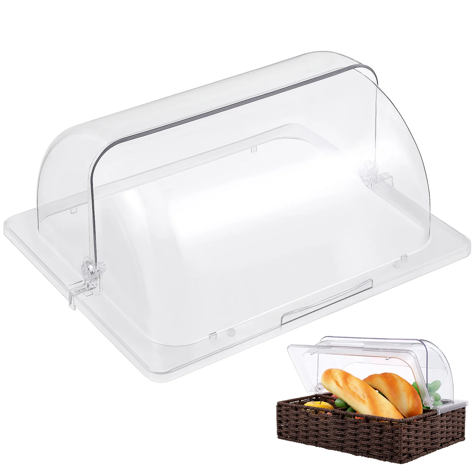 1 قطعة عالية الشفافية الاكريليك الحلوى المعجنات عرض لا رائحة الغذاء عرض غطاء الحلوى عرض غطاء الكعكة #3