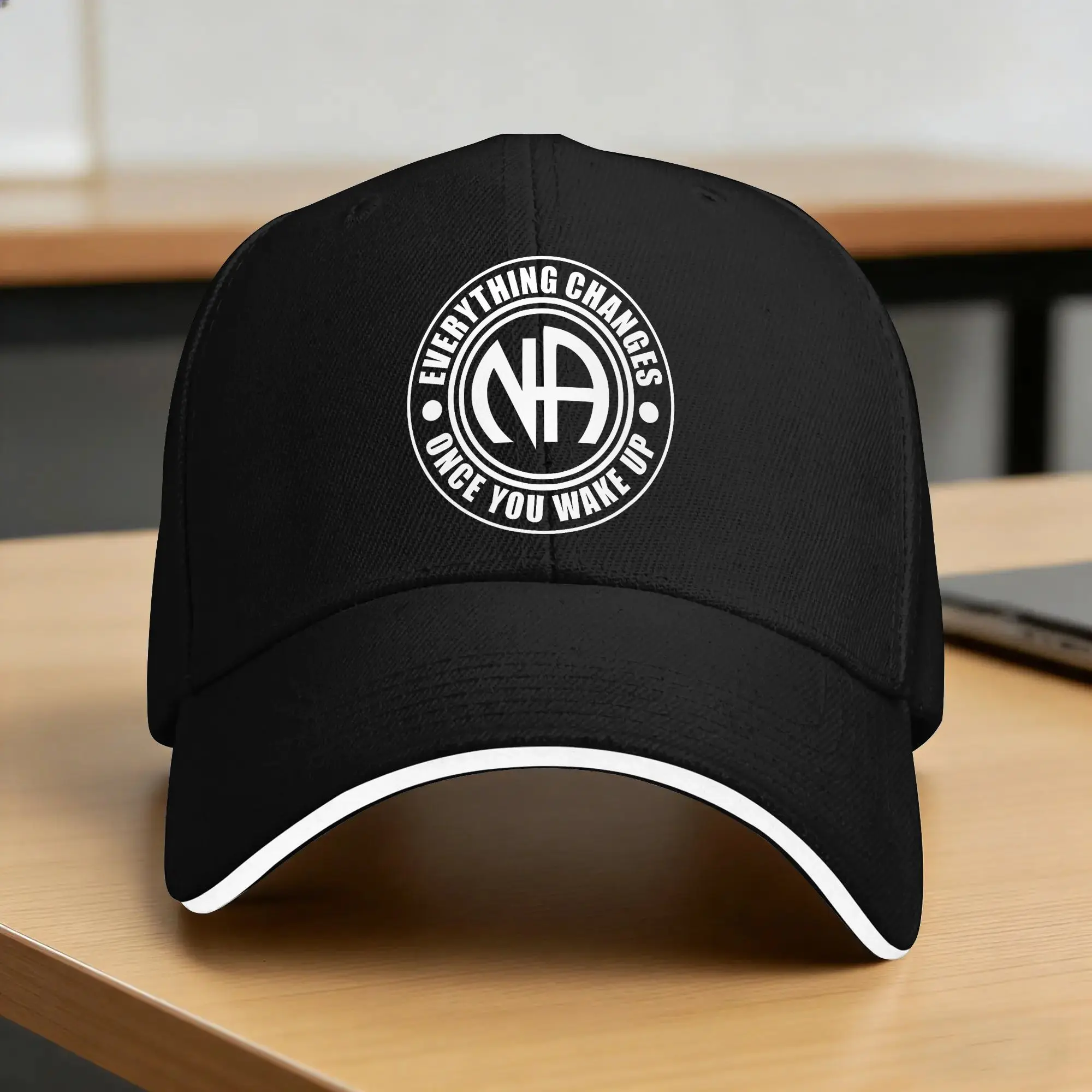 Everything Changes Once You Wake Up NA Narcotics Anonymous Outdoor Sport Hip Hop Hats For Women Men   y2k Retro Baseball Caps