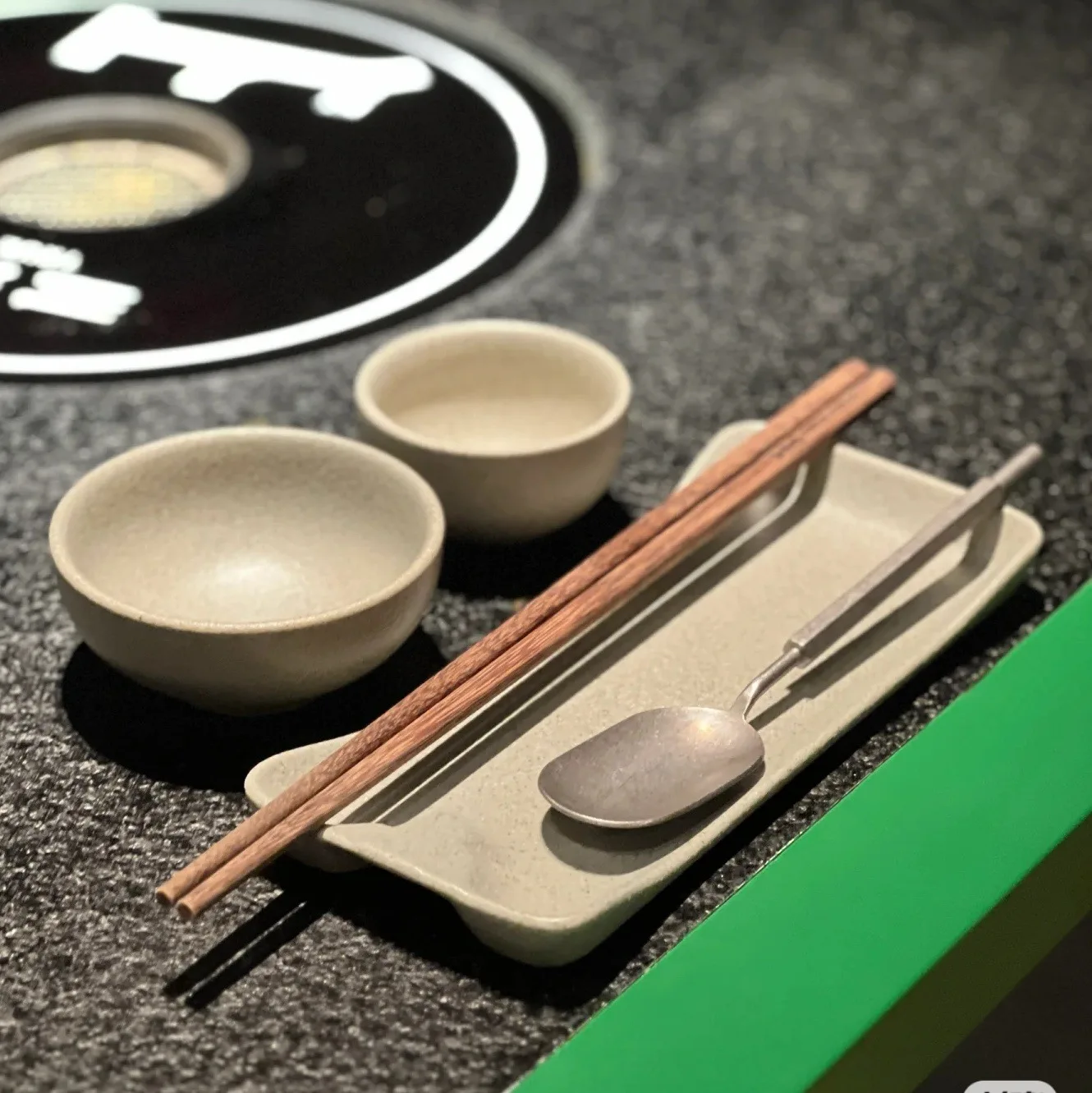 HYS same table oil dish bowl hotel characteristic set plate ceramic table four-piece set