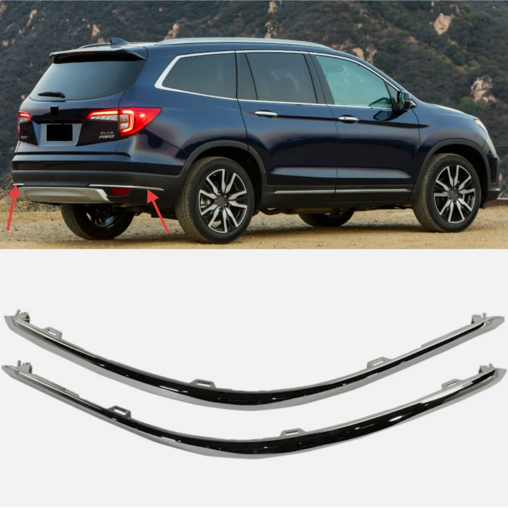 

Для Honda Pilot 2019-2022 автомобильный задний бампер противотуманные фары гальваническая декоративная полоса OE: 71512-TG7-A60 71517-TG7-A60
