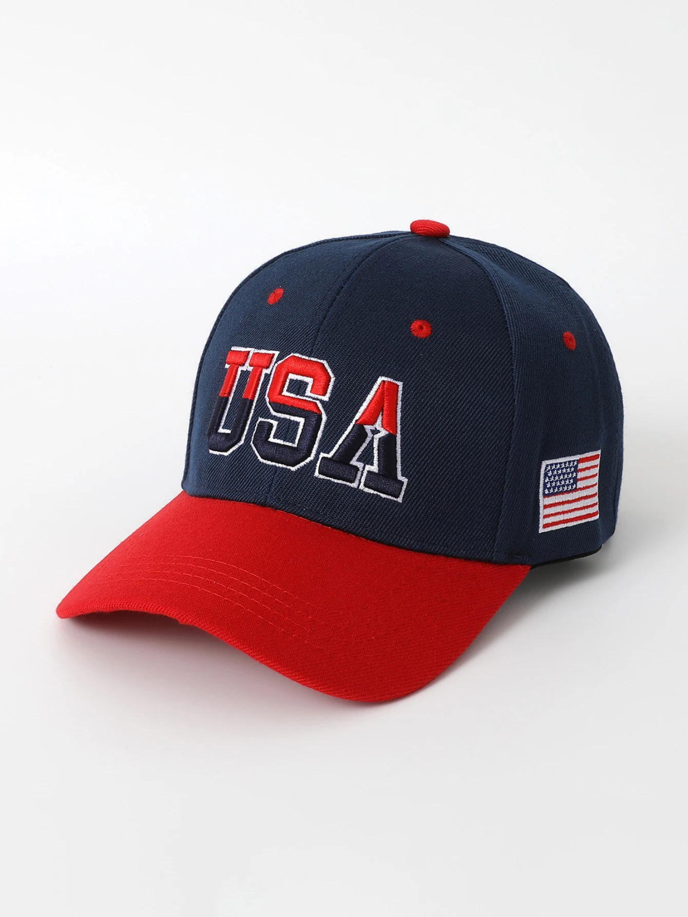 1PCS Fashion American alphabet embroidered baseball cap American flag pattern baseball cap Girls boys all-purpose baseball cap